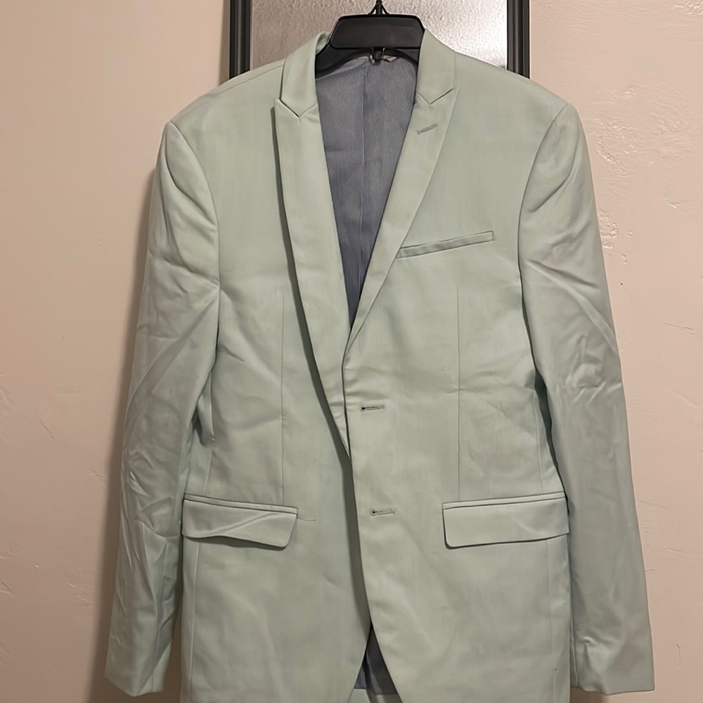 Zara mint green sports blazer